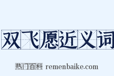 双飞愿近义词是什么意思的图片